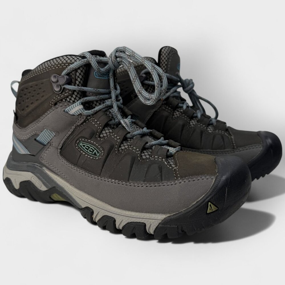 Keen Targhee III Mid WP Women’s Hiking Boot Magnet/Atlantic Blue Size 7 - Picture 3 of 13